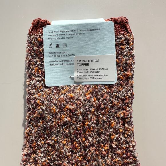 Hansel from Basel Pixie Dapple Crew Socks Toffee Womens Sizes 6-9.5 NWT - Picture 8 of 12